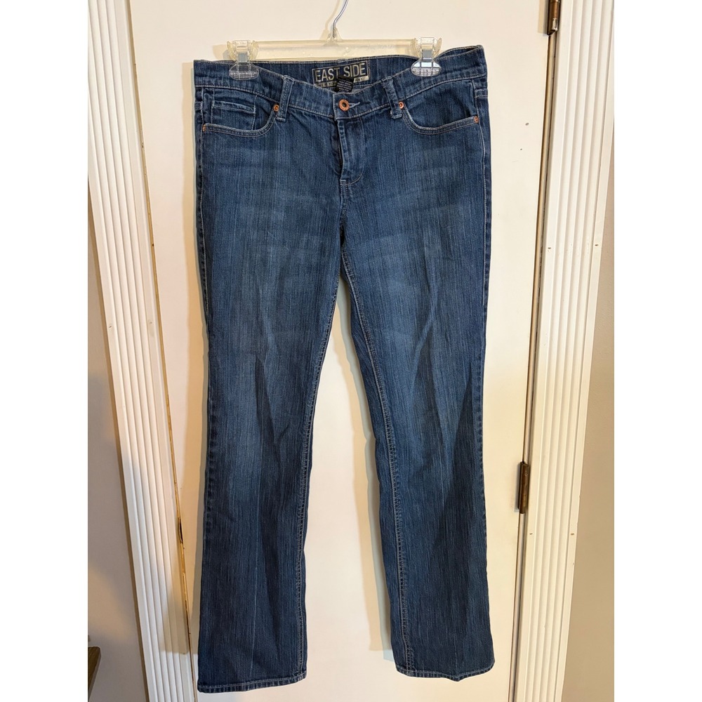 East‎ Side New York & Company Women Straight Leg Jean Blue Denim Size 10 Average